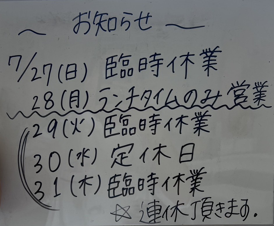 アンチョビ臨時休業7